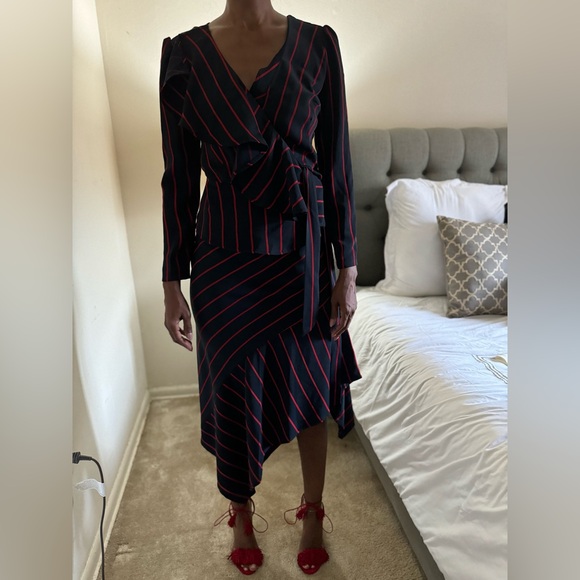 Two Piece Wrap Top and asymmetrical shirt - Picture 1 of 6